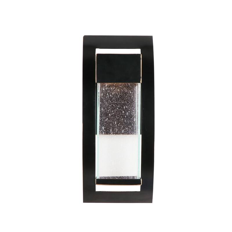 LED Light Outdoor Wall Lantern in Imperial Black