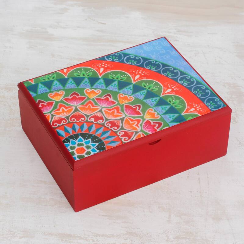 Novica Handmade Home Delicacies Wood Tea Box Bed Bath & Beyond 38924514