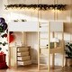 preview thumbnail 1 of 41, Soft Padding Loft Bed with Storage Shelf, Drawers, and Convertible Desk, Kids' Bunk Beds, Twin Size Natural