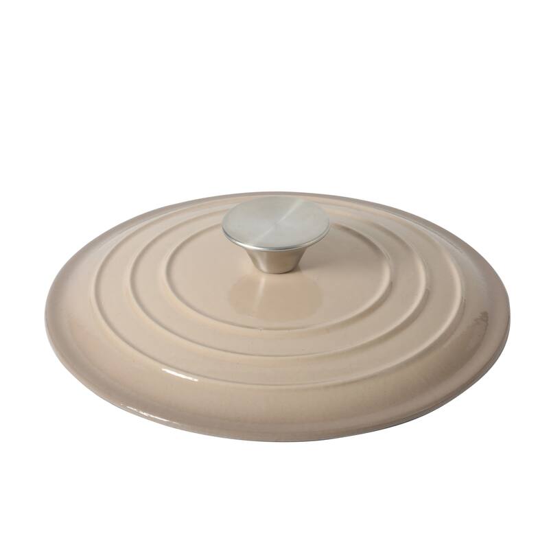 Gibson Home 2.65 Qt Enameled Cast Iron Dutch Oven Pot with Lid - Round, Ideal for Bread Baking & Stews