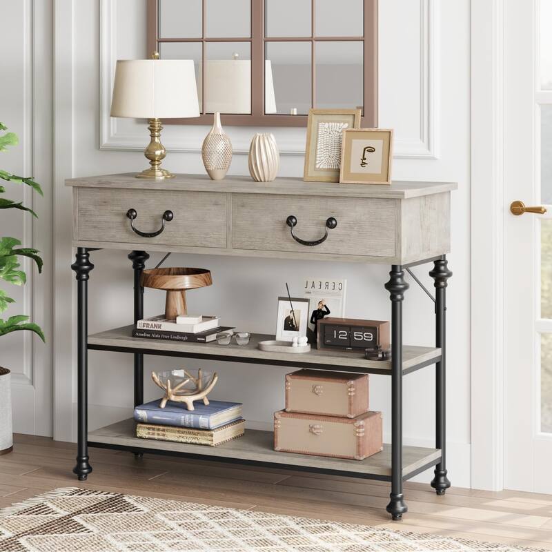 Console Table with Drawers