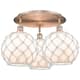 Option Antique Copper / White Glass with White Rope
