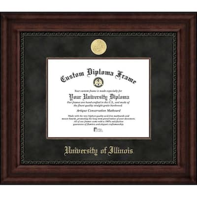 University of Illinois 11w x 8.5h Executive Diploma Frame