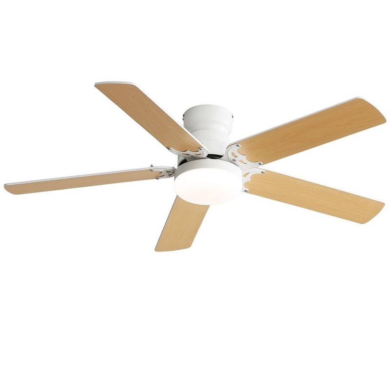 42" Farmhouse Reversible Ceiling Fan with LED Light and Remote Control