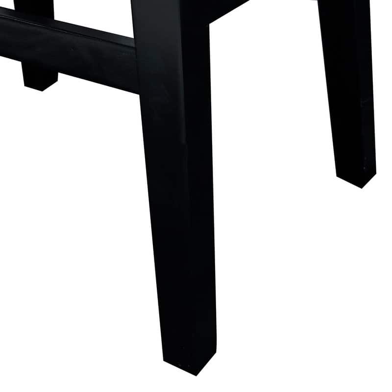 Ian Black Cow Print Bar Stool