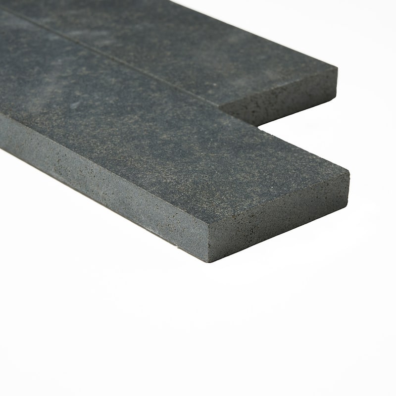 Vulcan Black 2" x 8" Herringbone Honed Mosaic Tile