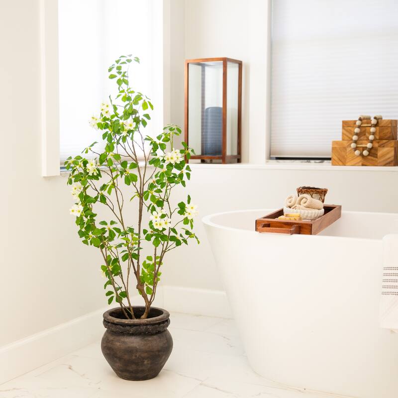 4-ft Artificial Dogwood Tree - Green