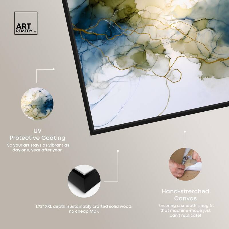 Fluid Geode Canvas by Art Remedy