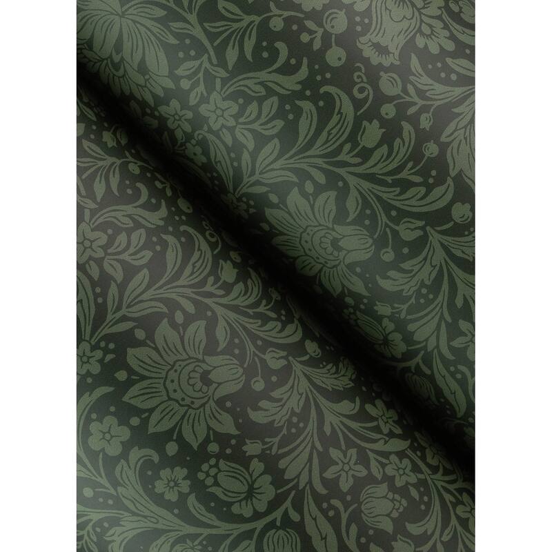 Chris Loves Julia x A-Street Prints Hague Dark Green Floral Trail Wallpaper
