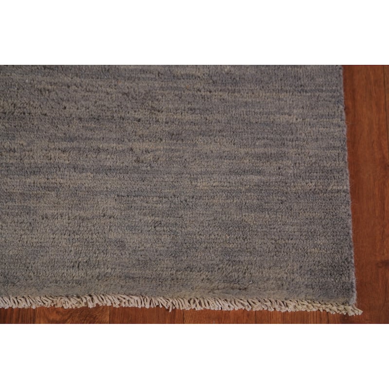 Gray Modern Gabbeh Oriental Area Rug Handmade Bedroom Wool Carpet - 4'11" x 6'5"