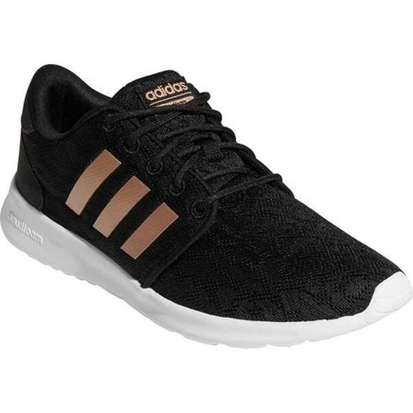 Shop Adidas Women S Cloudfoam Qt Racer Sneaker Core Black Copper