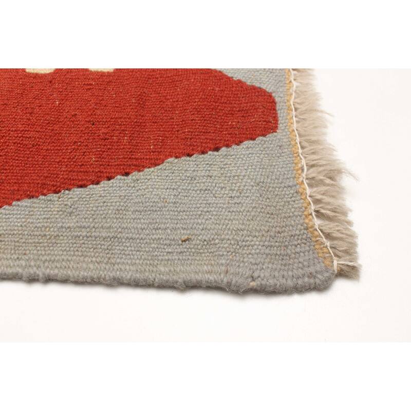 ECARPETGALLERY Flat-Weave Sivas Cream Wool Kilim - 6'4 x 8'9