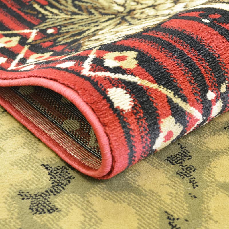 Lodge King Lazy Bear Rustic Pine Cone Area Rug