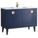 Option Navy Blue - Satin Brass Handles
