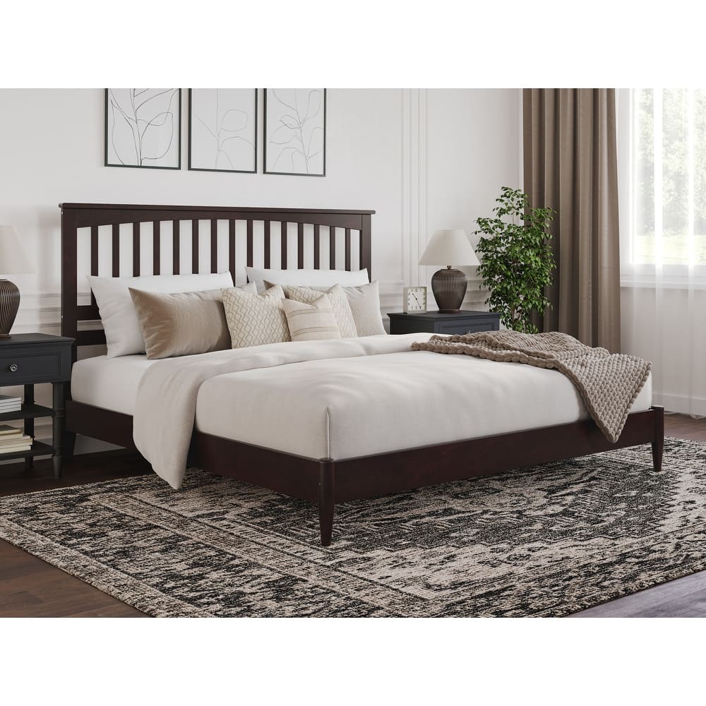 Becket Solid Wood Low Profile Platform Bed