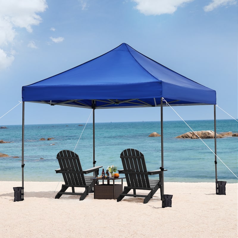 Yaheetech Adjustable Commercial Pop-up Canopy with Wheeled Carry Bag
