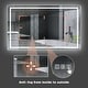preview thumbnail 4 of 6, ExBrite 60 inch,Anti Fog,LED Bathroom Mirror,Night Light, Dimmable,Touch Button