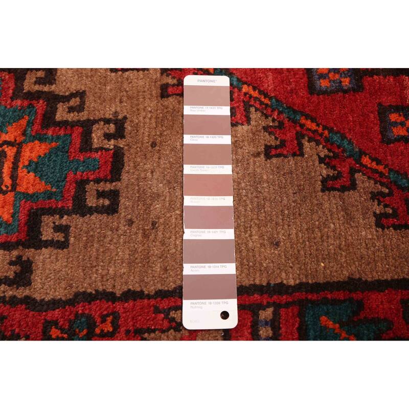 ECARPETGALLERY Hand-knotted Konya Anatolian Brown, Red Wool Rug - 3'8 x 13'11