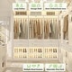 preview thumbnail 5 of 30, 25'' W Freestanding Closet System with 2 Wooden Drawers and Adjustable Shoes Rack and Hanging Rod,Walk-in Closet Organizer