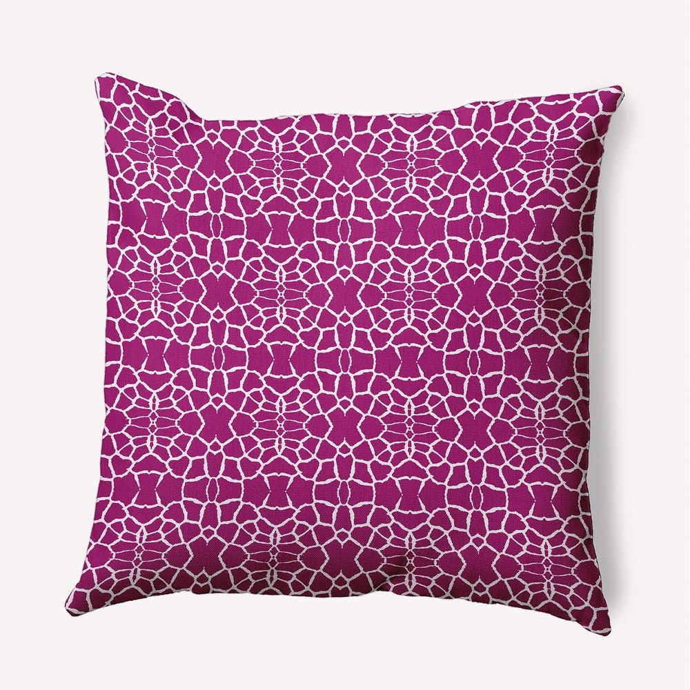 Tiny Giraffe Pattern Indoor/Outdoor Throw Pillow