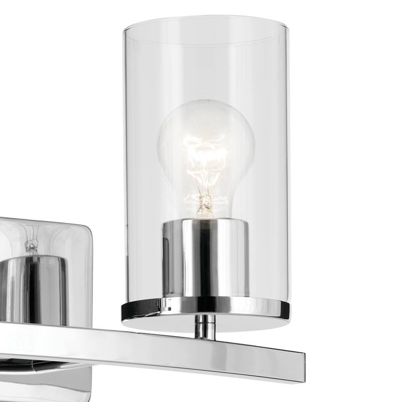 Kichler Lighting Crosby Bathroom Vanity Light with Clear Glass