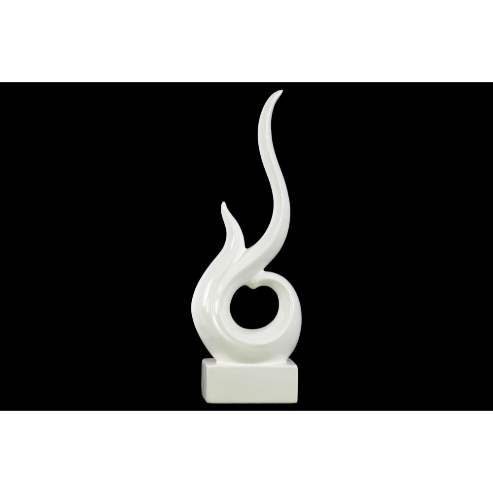 Shop Swirl Abstract Ceramic Sculpture Mounted On Base Medium