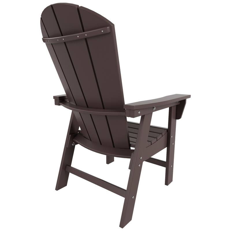 Polytrends Laguna Casual Upright Adirondack Chair (Set of 2)