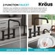 preview thumbnail 129 of 165, Kraus Urbix Industrial Solid Brass Kitchen Faucet