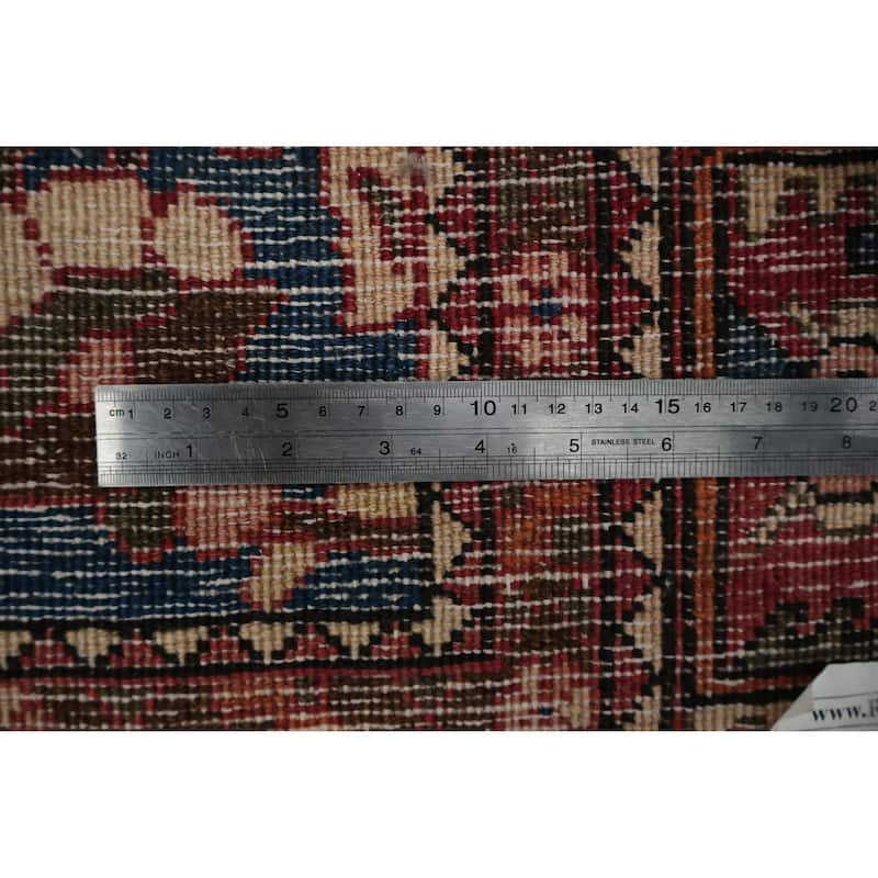 Hand Knotted Oriental 100% Wool Carpet Traditional Floral Oranges & Rust Bakhtiari Area Rug - 6' 4'' X 4' 10''