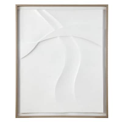 INK+IVY Paths Collide Framed Carved Resin Dimensional Wall Decor - 26.75"W x 32.75"H x 1.25"D
