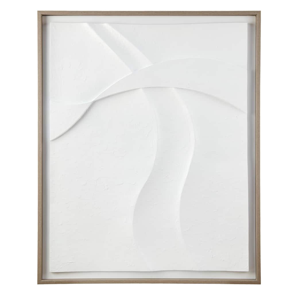 INK+IVY Paths Collide Framed Carved Resin Dimensional Wall Decor - 26.75"W x 32.75"H x 1.25"D