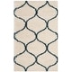 preview thumbnail 109 of 164, SAFAVIEH Hudson Shag Ogee Trellis 2-inch Thick Area Rug 2'3" x 3'9" - Ivory/Steel Blue - Rectangle