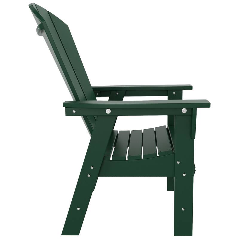 Polytrends Laguna Casual Upright Adirondack Chair (Set of 2)