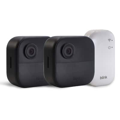 Blink Outdoor 4 Wireless Smart Security Camera - Sync Module Core Included (2 Cameras) - Black