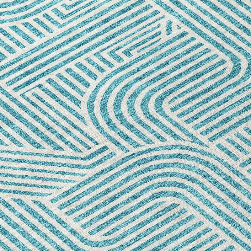 Machine Washable Indoor/ Outdoor Chantille Contemporary Geo Rug