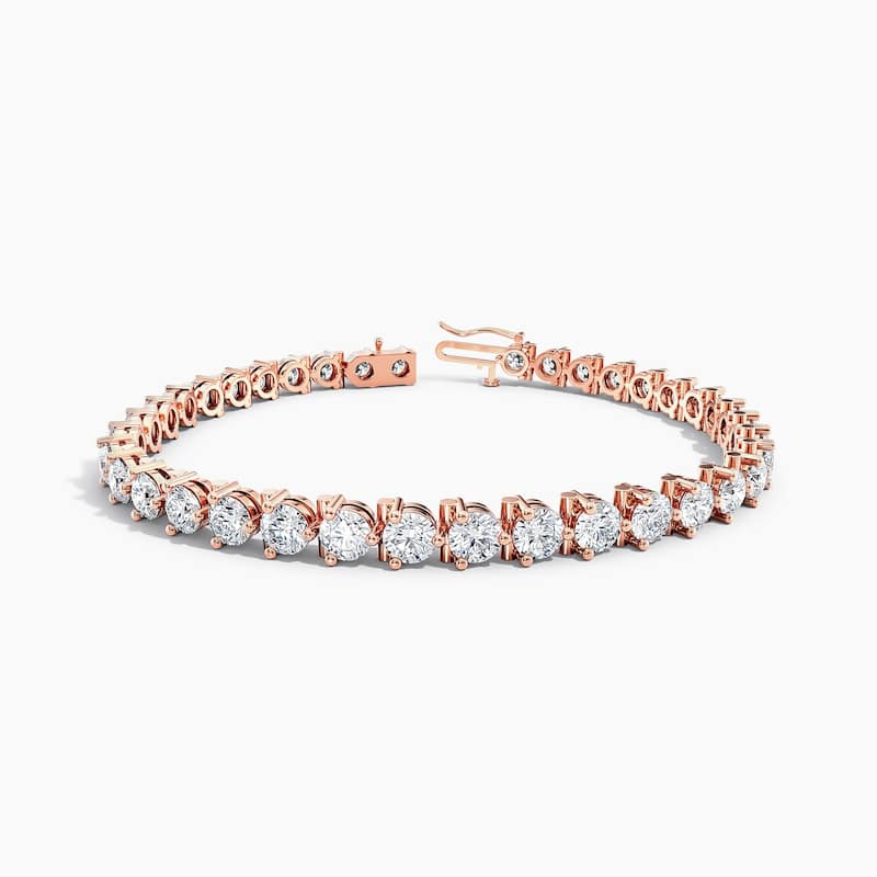 Auriya 14K Gold Lab Grown Round Diamond Tennis Bracelet 7.50 ct. tw. (F-G VS)