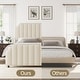preview thumbnail 15 of 28, Platform Bed Frame with 50.2" Headboard, Velvet Upholstered Bed Frame