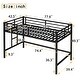 preview thumbnail 3 of 8, Twin Size Metal Loft Bed with Easy Climbing Ladder and Guardrails