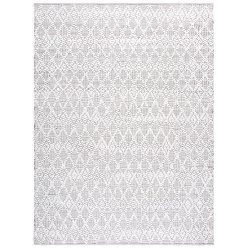 SAFAVIEH Handmade Montauk Grita Contemporary Cotton Rug - 8' x 10' - Ivory/Brown
