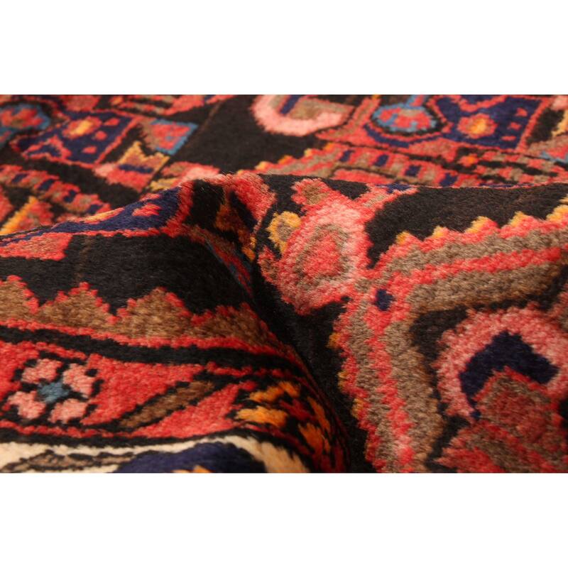 ECARPETGALLERY Hand-knotted Andelz Black Wool Rug - 4'5 x 6'9