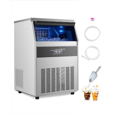200LBS/Day Freestanding Ice Maker with 108 Ice Trays and 66LBS Storage Bin Digital Control Panel - 23.2 x 23 x 34.4 in