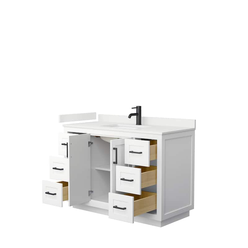 Miranda 48-inch Single Vanity, Quartz Top