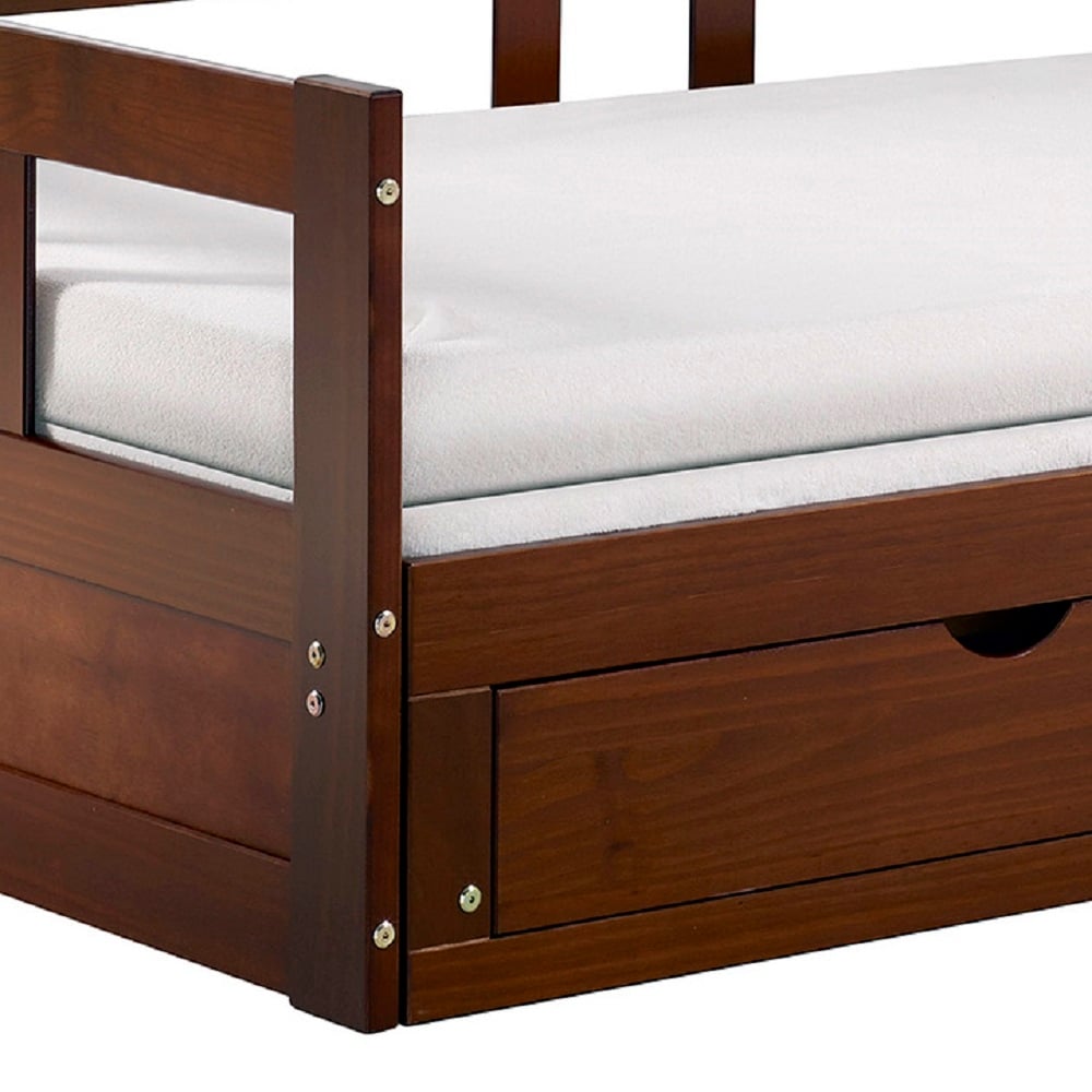 Melody expandable twin to king store trundle daybed with storage drawers