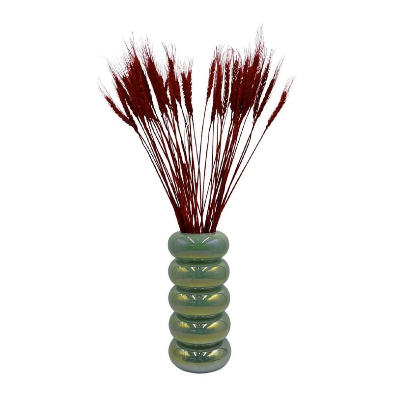 Bundle of 4 Dried wheat, 50 pcs,24" long - 24 inches - Red