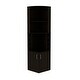 preview thumbnail 23 of 36, TUHOME Syrah Space Efficient Corner Bar Cabinet with 2-Doors