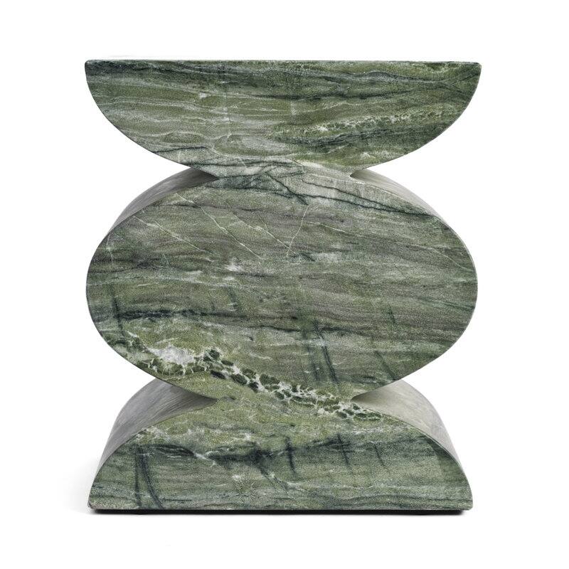 Studio London Side Table Faux Marble Effect Concrete Stool Indoor Outdoor Use