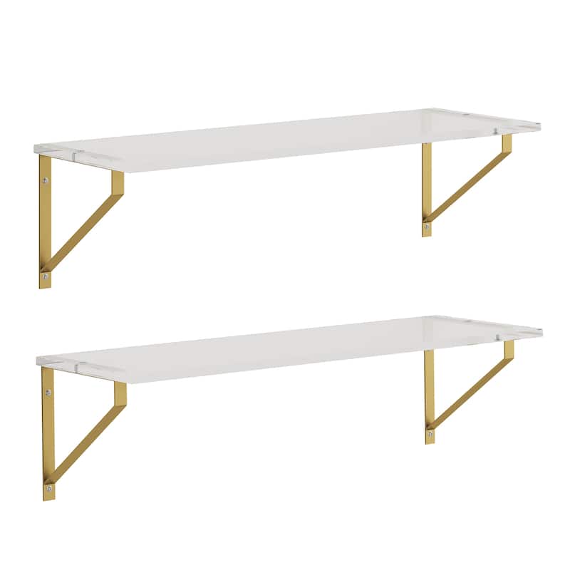 3-Drawer Dresser with 2 Floating Shelves