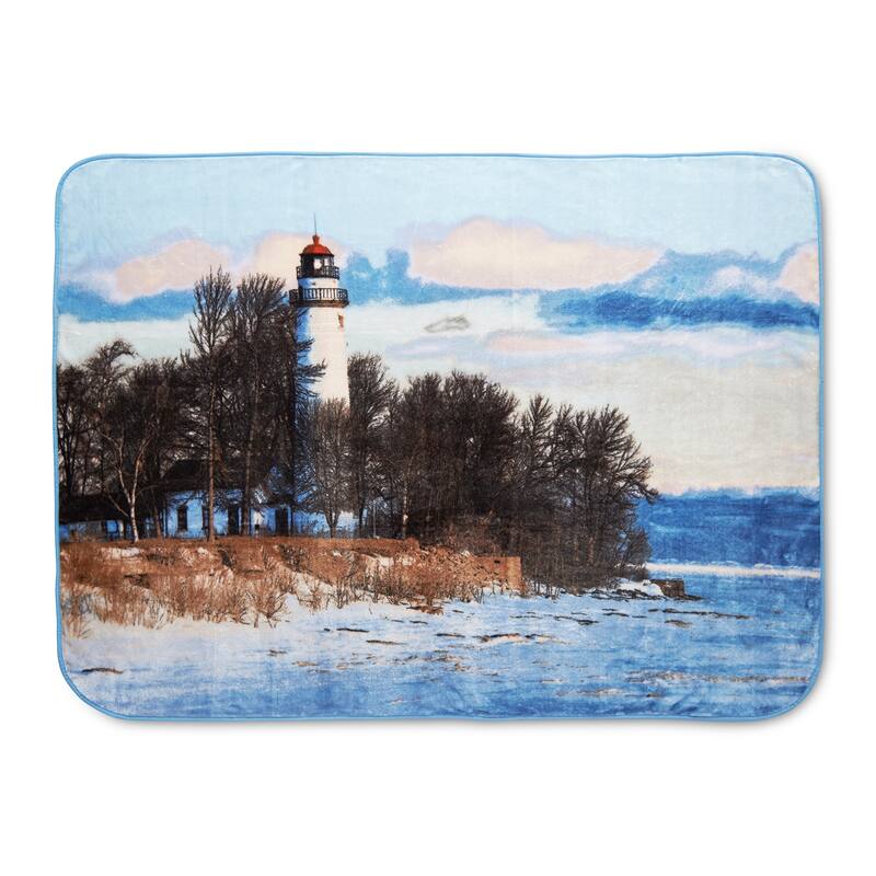 Hi Pile 60x80 Oversized Luxury Throw - lighthouse