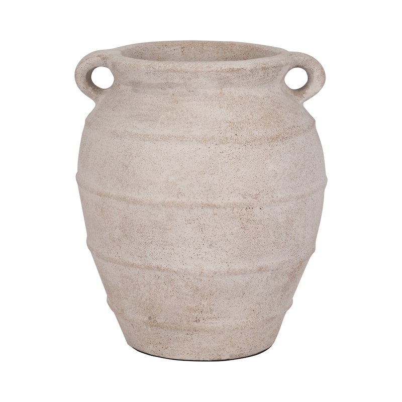 Sagebrook Home Artisan-inspired Ceramic Vase, Exquisite Earthen Variant, Perfect for Home Decor Enthusiasts