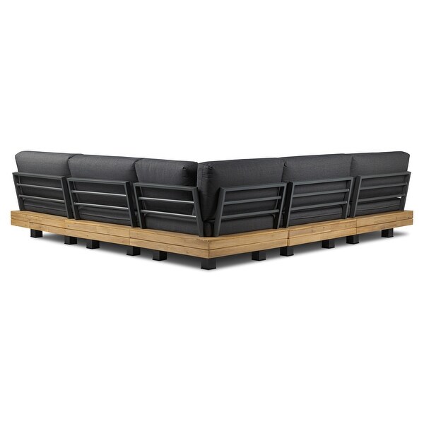 Poly & Bark Celenza Modular Full-Corner Sectional Set with Coffee